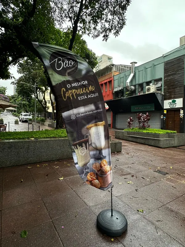 Windbanner Brisa Flag instalado em cliente, foto 2